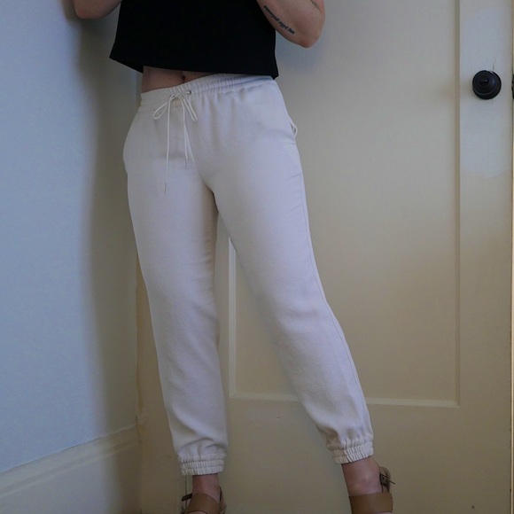 Aritzia Wilfred white joggers - Picture 7 of 11